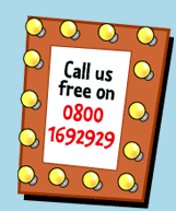 call us free on 0800 1692929