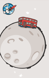 bus on the moon